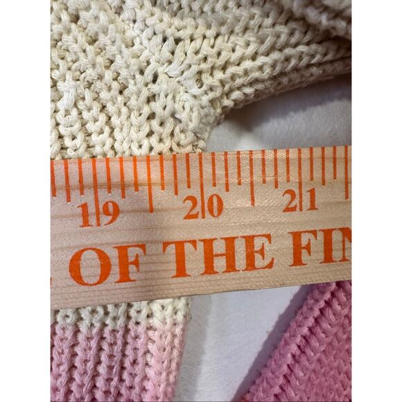 White + Warren Recycled Cotton Textured Rainbow Crewneck Sweater in Rainbow Stri - Picture 4 of 8